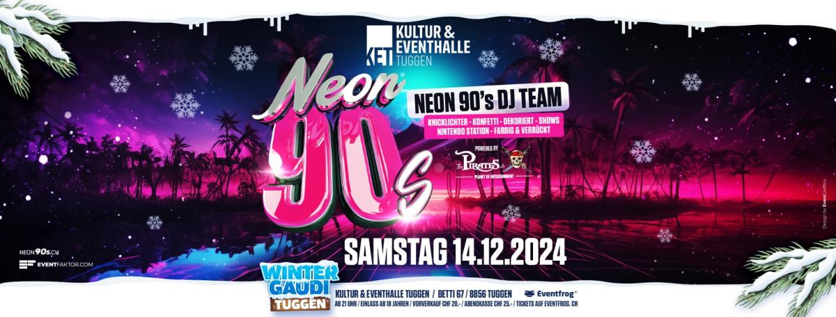 Lutz Hütte Tuggen NEON 90's Wintergaudi❄️🎉 (Halle + Lutz)